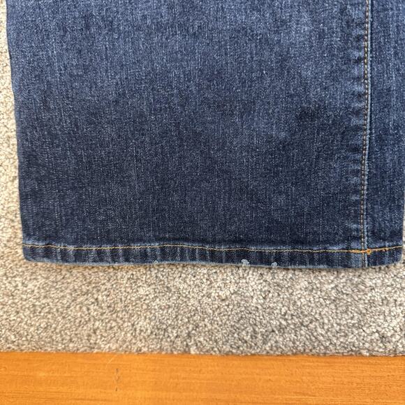 NYDJ Tummy Tuck Jeans Womens 8 Blue Bootcut Embellished Pockets Made USA - Picture 4 of 16